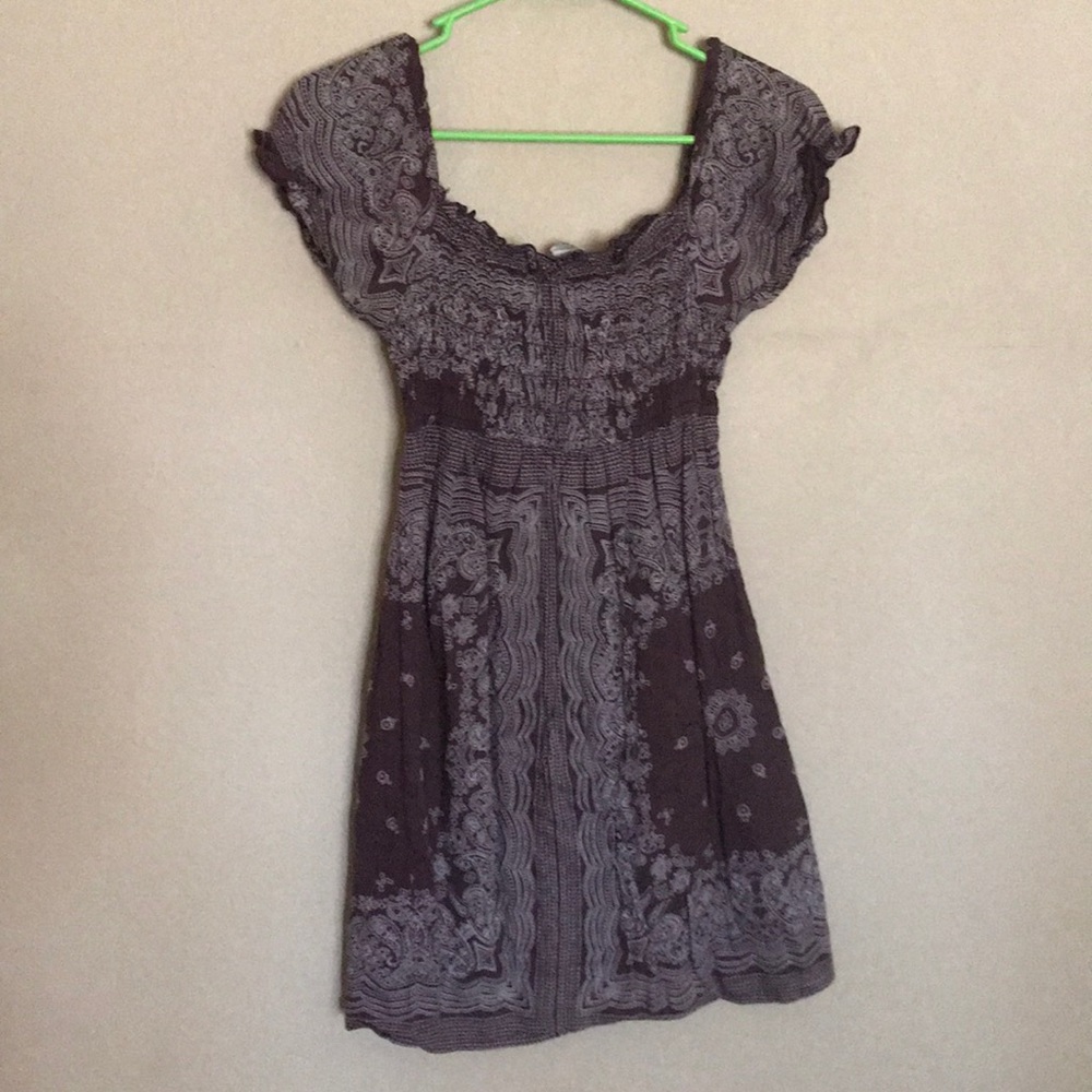 Brown paisley sundress